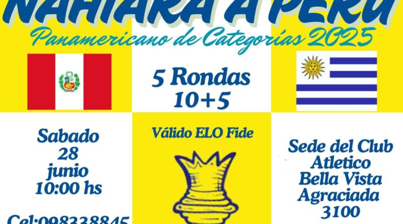 Torneo a Beneficio: NAHIARA A PERÚ (Panamericano de Categorías 2025)